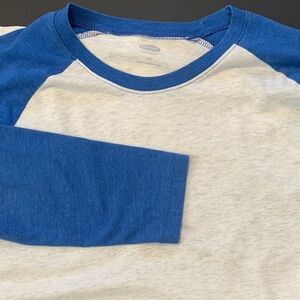 LAST CALL: Old Navy Blue and Cream Long Sleeve Tee